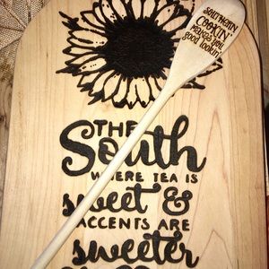 Mason jar style cutting board